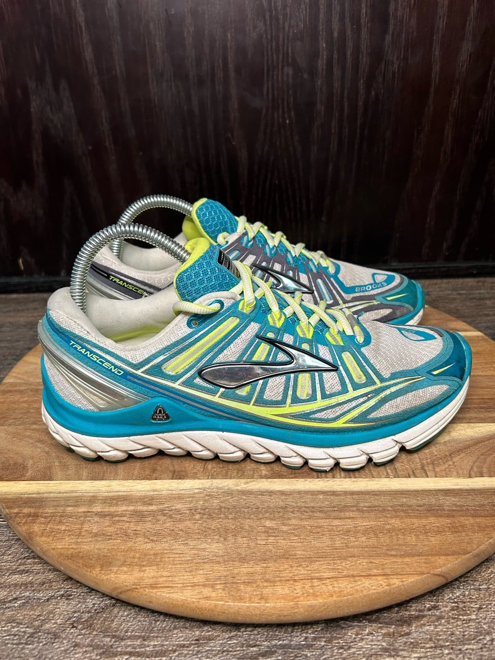 Y2K Retro Brooks Transcend Ultimate Ride Women's 8.5 M Teal Running Sneakers